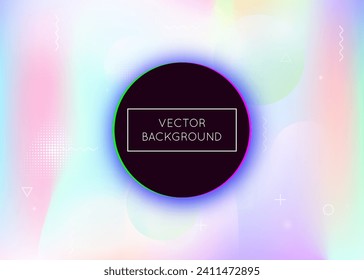 Digital Background. Geometric Pattern. Space Poster. Trendy Flyer. Round Iridescent Template. Gradient Shape. Science Dots. Purple Light Texture. Blue Digital Background