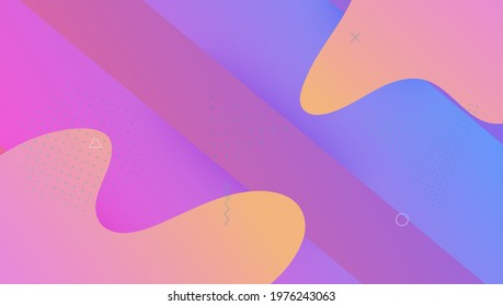 Digital Background. Graphic Frame. Technology Geometry. Liquid Pattern. Wave Landing Page. Purple Trendy Flyer. Color Dynamic Design. Minimal Cover. Magenta Digital Background