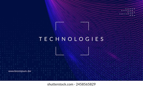 Digital Background. Innovation concept for intelligent learning. Partial banner as a cover for cloud computing. Analytical patterns for global energy. Big Data Background.