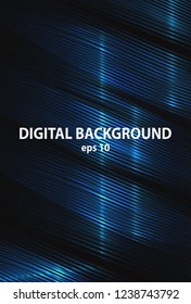 digital background line blue design bright element