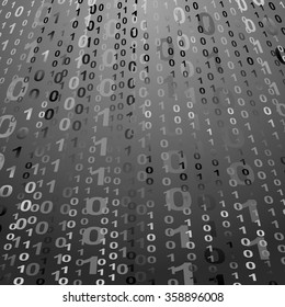 digital background with numbers 1 and 0