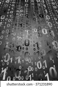 digital background with numbers 1 and 0
