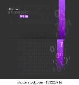 Digital background with purple line