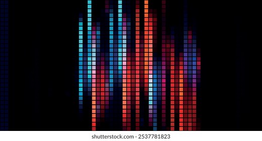 Digital background for tech, AI, data, audio, graphics, vector illustration. eps 10