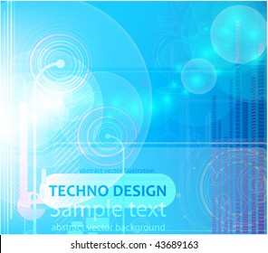 Digital background for techno design. EPS10