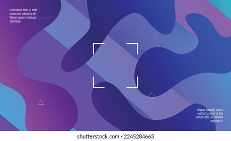 Digital Background. Wavy Landing Page. Vibrant Frame. Cool Modern Design. Fluid Banner. Violet Graphic Layout. Colorful Composition. Geometric Concept. Lilac Digital Background
