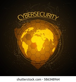 Digital background.Internet security.