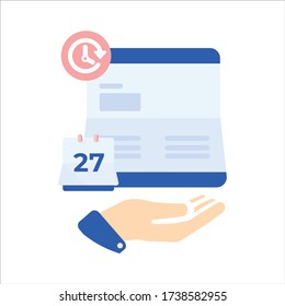 Digital Banking Flat Icon Set