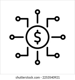Digital banking icon. Managing money online. Mobile banking app. Virtual card symbol. vector illustration on white background.