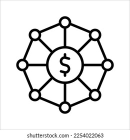 Digital banking icon. Managing money online. Mobile banking app. Virtual card symbol. vector illustration on white background.