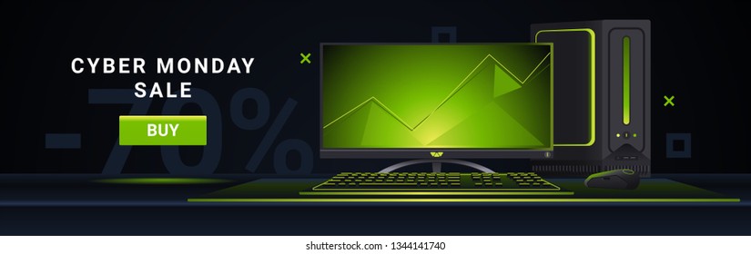 Digital banner template. Technology background setup. Set for an advertising company.