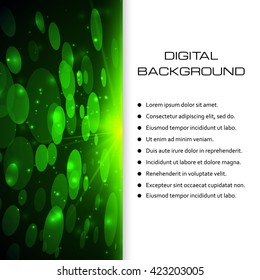 Digital banner for your design artwork. Technology illustration for your business/science/technology/digital artwork.