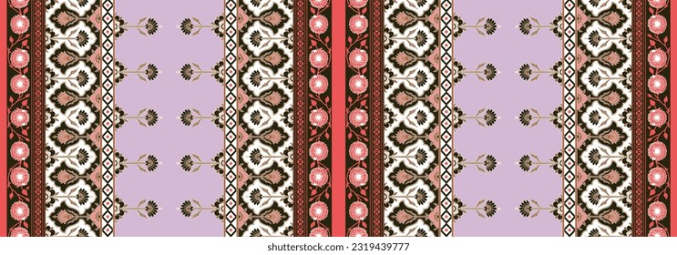 Digital Baroque Border Motif Design Illustration Artwork for textile print For Digital painting.Design for cover, fabric, textile, wallpapers and gift card 