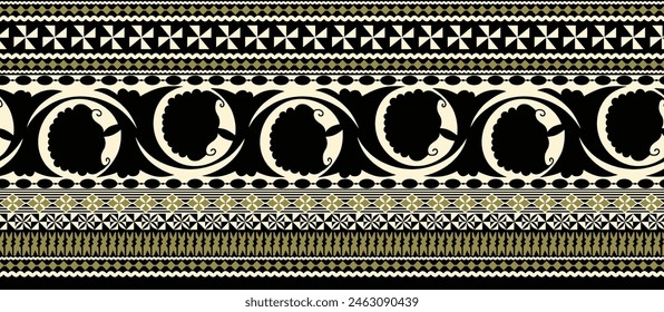 Digital Baroque Border Motif Design Illustration Artwork for Textile Print for Digital Painting. Design For Cover, Fabric, Textile, Wrapping Paper Abstract Vintage Wallpapers and Gift Card