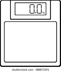 báscula de baño digital con indicador de kilogramos
