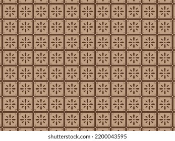 diseño de batik digital trama de flores de indonesia sin problemas 
perfecto para tela, libro, material cultural