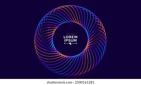 Digital Big Data Flow Vector Background. Big Data Technology Lines. Abstract Science Technology Illustration. Big Data Neural Network Background Concept. AI Visualization Concept. Digital Vector.