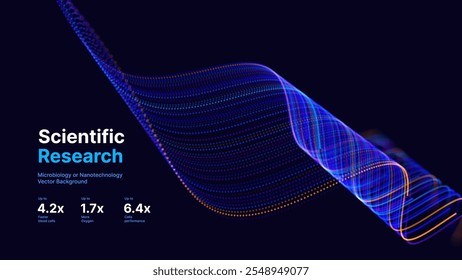 Plano De Fundo Do Vetor De Fluxo De Big Data Digital. Grandes Linhas Tecnológicas De Dados. Ilustração da tecnologia da ciência abstrata. Conceito De Fundo De Rede Neural De Big Data. Conceito de visualização de IA. Vetor.