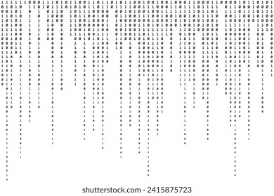 Digital Binary Background. Computer Backdrop. Technology Pattern. Vector illustration