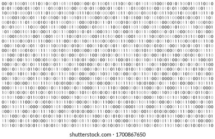 Digital  binary code background. Matrix style program. Random falling numbers.