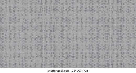 Digital binary code matrix background - 3D rendering of a scientific technology data binary code network conveying connectivity, complexity and data flood 