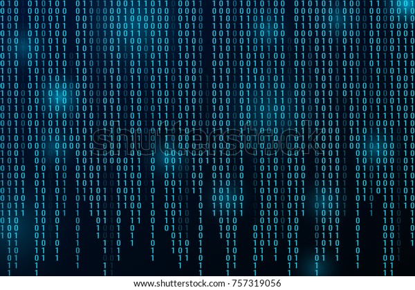 Digital binary data\
and streaming binary code background. Matrix background with digits\
1.0. Vector\
illustration