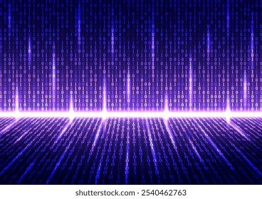 Digital binary data technology background. Data software programming code technology concept. Design for binary,data,matrix,wide,vector,illustration.