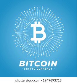 fondo de concepto de moneda de bitcoin digital