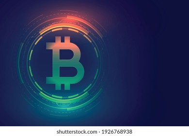digital bitcoin technology concept background design