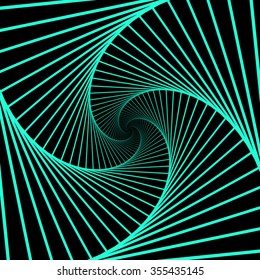 Digital black hole, abstract geometric background.