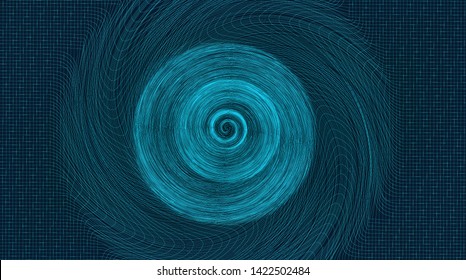 Digital Black Hole on Technology Background,Big data concept design,vector illustration.