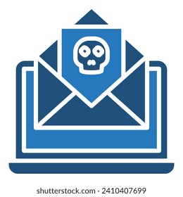 Digital Blackmail icon line vector illustration
