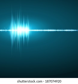 Digital blue light Equalizer background. Vector illustration