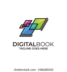 Digital Book Design Illustration Vector Template. Suitable for Creative Industry, Multimedia, entertainment, Educations, Shop, and any related business