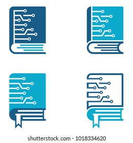 Digital Book Education Logo Template