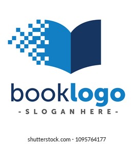 Digital Book And Education Logo Vector