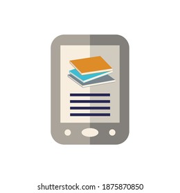 Digital Book flat icon. Color simple element from wearable devices collection. Creative Digital Book icon for web design, templates, infographics and more