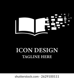 Icono del logotipo del libro digital