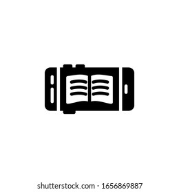 icono del libro digital. icono del curso y del aprendizaje en línea. Perfecto para aplicaciones, web, logotipo y plantilla de presentación. diseño de icono estilo sólido