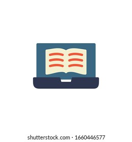 digital book icon. online learning icon. perfect for application, web, logo and presentation template. icon design flat style