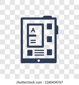 Digital book icon. Trendy Digital book logo concept on transparent background from E-learning and education collection