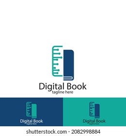 digital book icon vector illustration template design