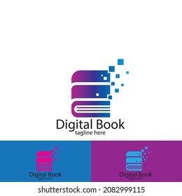 diseño de ilustración de icono de libro digital