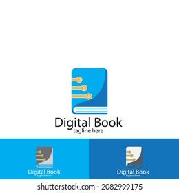 digital book icon vector illustration template design