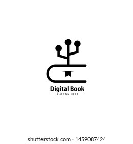 Digital Book Logo design Icon