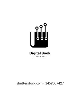 Digital Book Logo design Icon