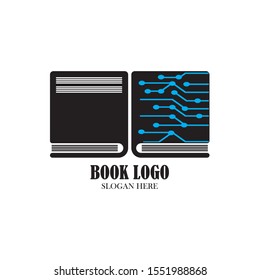 Digital Book logo icon , design vector template