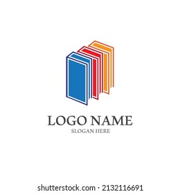 Digital book logo technology vector icon design