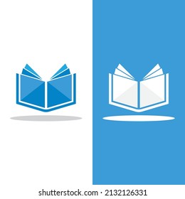 Digital book logo technology vector icon design
