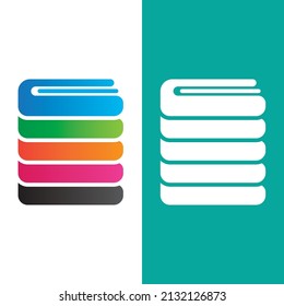 Digital book logo technology vector icon design